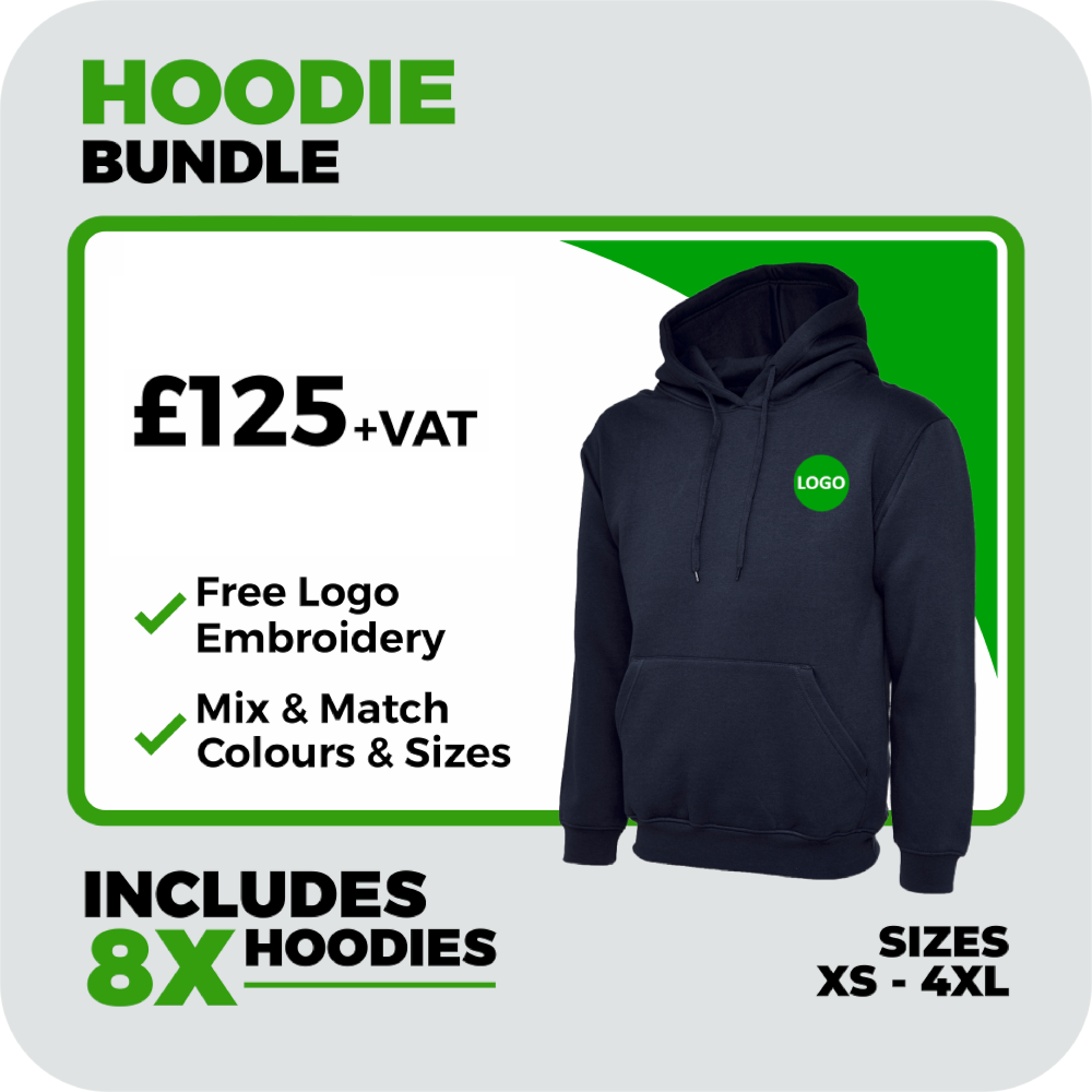 Embroidered Workwear Hoodies – Bundle